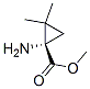 Cyclopropanecarboxylic acid, 1-amino-2,2-dimethyl-, methyl ester, (1S)- (9CI) Struktur