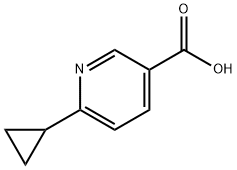 6-Cyclppropylpyridine-3-carboxylic acid Struktur