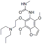 3-[6-[2-(dipropylamino)ethoxy]-4,7-dimethoxy-benzofuran-5-yl]-1-methyl -urea Struktur