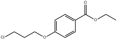 4-(3-Chloro-propoxy)-benzoic acid ethyl ester Struktur