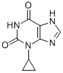 1H-Purine-2,6-dione, 3,7-dihydro-3-cyclopropyl- Struktur