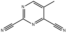 2,4-Pyrimidinedicarbonitrile, 5-methyl- (9CI) Struktur