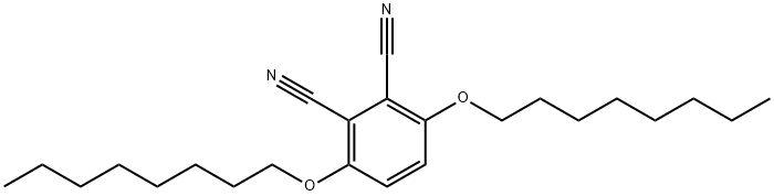 3 6-DIOCTYLOXY-1 2-BENZENEDICARBONITRIL& Struktur