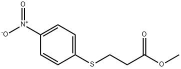 methyl 3-(4-nitrophenyl)sulfanylpropanoate Struktur