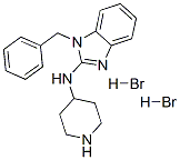 1-benzyl-N-piperidin-4-yl-1H-benzimidazol-2-amine dihydrobromide Struktur