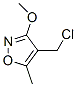 Isoxazole, 4-(chloromethyl)-3-methoxy-5-methyl- (9CI) Struktur