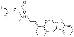 [3-benzofuro[2,3-c][1]benzoxepin-12(6H)-ylidenepropyl]dimethylammonium hydrogen fumarate Struktur