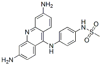 3,6-diamino-9-(4-(methylsulfonyl)aminophenyl)aminoacridine Struktur