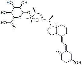 25-hydroxyvitamin D2-25-glucuronide Struktur