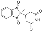 3-(2-(1,3-Dioxo-2-methylindanyl))glutarimide Struktur