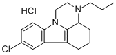 1,10-Trimethylene-2-propyl-8-chloro-1,2,3,4-tetrahydropyrazino(1,2-a)i ndole hydrochloride Struktur