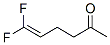 5-Hexen-2-one, 6,6-difluoro- (9CI) Struktur