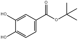 Benzoic acid, 3,4-dihydroxy-, 1,1-dimethylethyl ester (9CI) Struktur