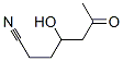 Heptanenitrile, 4-hydroxy-6-oxo- (9CI) Struktur