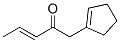3-Penten-2-one,1-(1-cyclopenten-1-yl)-,(3E)-(9CI) Struktur