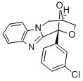 1,4-Epoxy-1H,3H-(1,4)oxazepino(4,3-a)benzimidazole, 4,5-dihydro-1-(3-c hlorophenyl)- Struktur