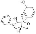 1,4-Epoxy-1H,3H-(1,4)oxazepino(4,3-a)benzimidazole, 4,5-dihydro-1-(3-m ethoxyphenyl)- Struktur