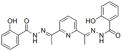 1,1'-(2,6-Pyridinediyl)bis(ethanone 2-hydroxybenzoylhydrazone) Struktur