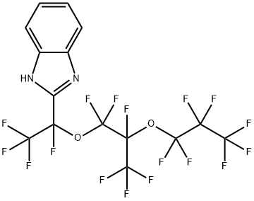 PERFLUORO(5-METHYL-3,6-DIOXANONAN-2-YL)-2-1H-BENZIMIDAZOLE Struktur