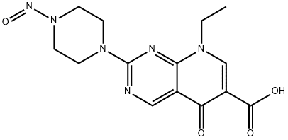 8-Ethyl-5,8-dihydro-2-(4-nitrosopiperazin-1-yl)-5-oxopyrido[2,3-d]pyrimidine-6-carboxylic acid Struktur