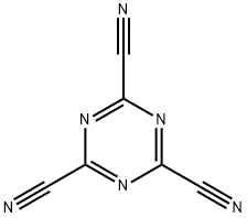 2,4,6-Tricyano-1,3,5-triazine Struktur