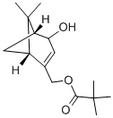 2,2-DIMETHYL-PROPIONIC ACID (1R,5R)-4-HYDROXY-6,6-DIMETHYL-BICYCLO[3.1.1]HEPT-2-EN-2-YLMETHYL ESTER Struktur