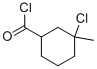 Cyclohexanecarbonyl chloride, 3-chloro-3-methyl- (9CI) Struktur