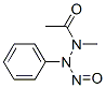 Acetic acid, 1-methyl-2-nitroso-2-phenylhydrazide Struktur