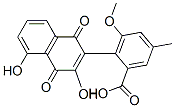 2-(1,4-Dihydro-3,5-dihydroxy-1,4-dioxonaphthalen-2-yl)-3-methoxy-5-methylbenzoic acid Struktur