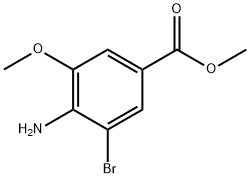 4-AMino-3-broMo-5-Methoxy-benzoic acid Methyl ester Struktur