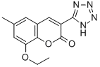 8-Ethoxy-6-methyl-3-(1H-tetrazol-5-yl)coumarin Struktur