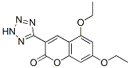 5,7-diethoxy-3-(2H-tetrazol-5-yl)chromen-2-one Struktur