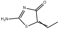 4(5H)-Thiazolone,  2-amino-5-ethylidene- Struktur