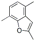 Benzofuran,  2,4,7-trimethyl- Struktur