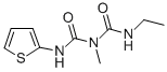 1-Ethyl-3-methyl-5-(2-thienyl)biuret Struktur