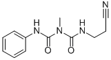 1-(2-Cyanoethyl)-3-methyl-5-phenylbiuret Struktur