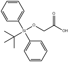 2-((tert-Butyldiphenylsilyl)oxy)acetic acid Struktur