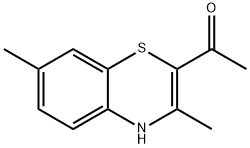 1-(3,7-DiMethyl-4H-1,4-benzothiazin-2-yl)ethanone Struktur