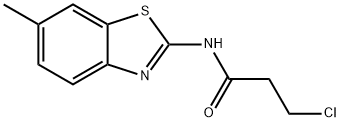 3-chloro-N-(6-methyl-1,3-benzothiazol-2-yl)propanamide Struktur