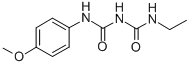 1-Ethyl-5-(4-methoxyphenyl)biuret Struktur