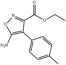 ETHYL 5-AMINO-4-P-TOLYLISOXAZOLE-3-CARBOXYLATE Struktur