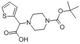 2-(THIOPHEN-2-YL)-3-(4-BOC-PIPERAZIN-1-YL)ACETIC ACID Struktur