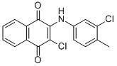 2-CHLORO-3-(3-CHLORO-4-METHYLANILINO)NAPHTHOQUINONE Struktur