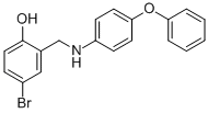 4-BROMO-2-[(4-PHENOXYANILINO)METHYL]BENZENOL Struktur