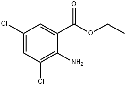 Benzoic acid, 2-aMino-3,5-dichloro-, ethyl ester Struktur