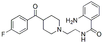 2-amino-N-[2-[4-(4-fluorobenzoyl)piperidino]ethyl]benzamide Struktur