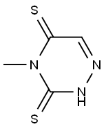 1,2,4-Triazine-3,5(2H,4H)-dithione,  4-methyl- Struktur