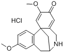 3H-7,12b-Methanodibenz(c,e)azocin-3-one, 5,6,7,8-tetrahydro-2,10-dimet hoxy-, hydrochloride, (+-)- Struktur