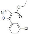 4-Isoxazolecarboxylicacid,5-(3-chlorophenyl)-,ethylester(9CI) Struktur