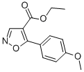 ETHYL-5-(4-METHOXYPHENYL)-ISOXAZOLE-4-CARBOXYLATE Struktur